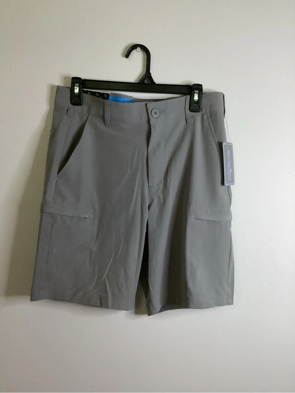 Men's Gray Performance Cargo Shorts